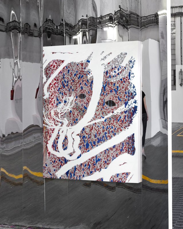 Alex Fischer, Starnose, 2017-12-03, 57½×40″, digital composite